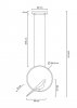 Designerska lampa wisząca BIRD złota King Home MSE010100293 salonowa okrągła białe złote ptaszki